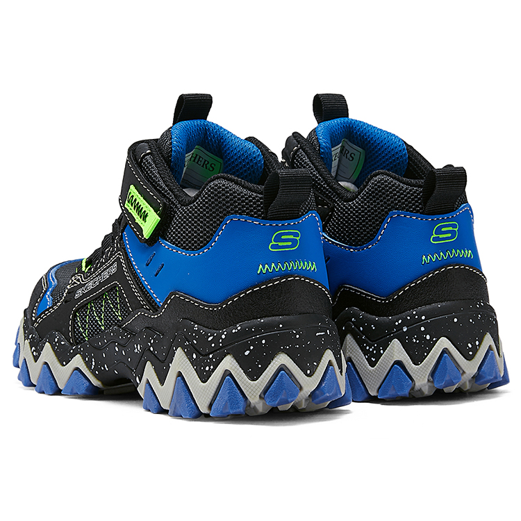 Skechers Kids Нескользящие, устойчивые к истиранию, теплые детские сапоги до колена, черные, синие, желтые — фото 4