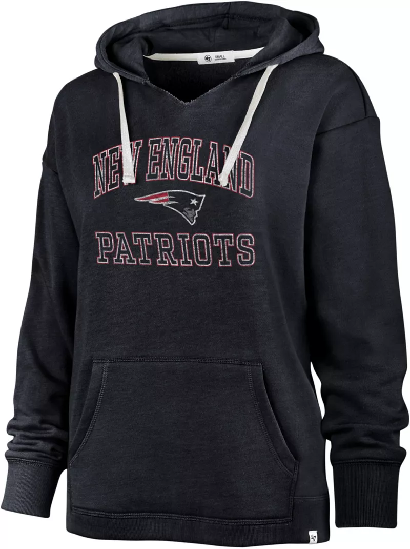 

Синий пуловер с капюшоном New England Patriots Clarity Atlas '47 для женщин