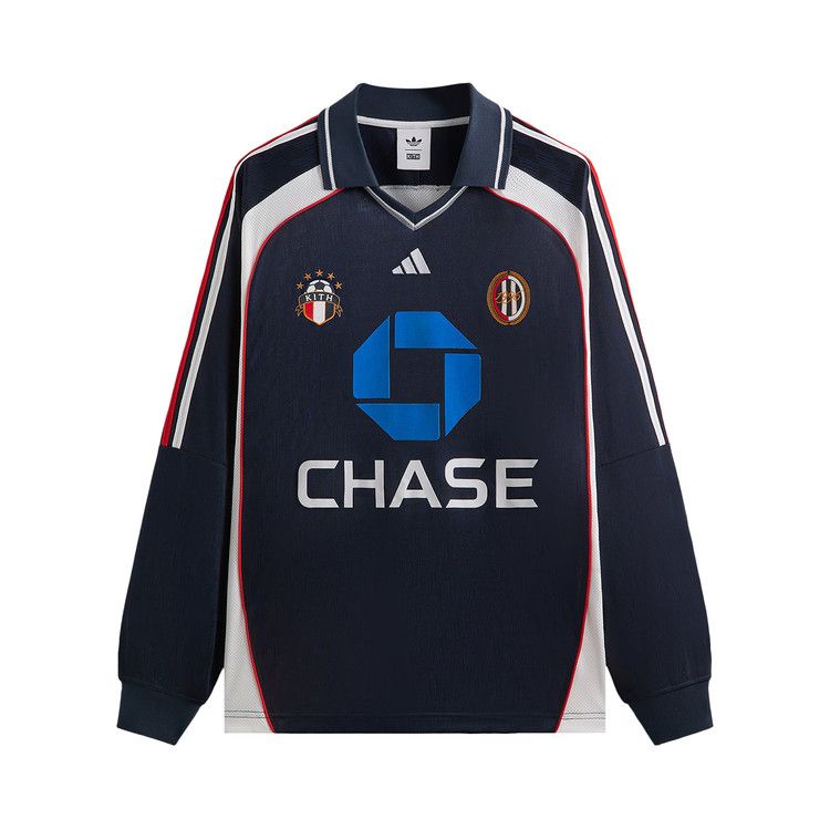 

Джерси Kith For Adidas Football Chase Long-Sleeve Jersey , Legend Ink