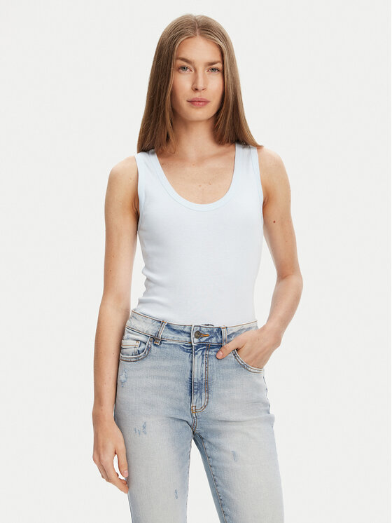 

Топ slim fit 3GA2DH010 United Colors Of Benetton, голубой