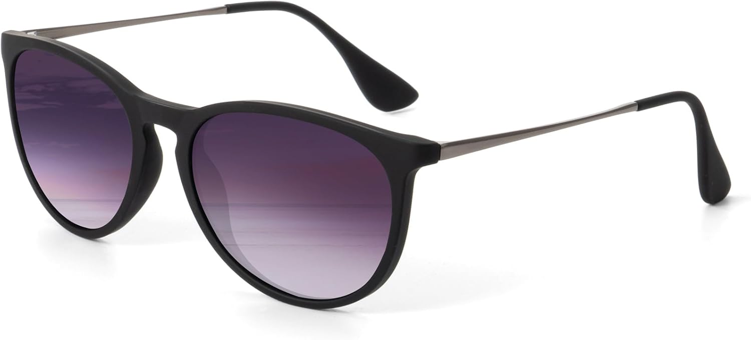 

Женские поляризованные солнцезащитные очки KALIYADI: модные солнцезащитные очки с защитой от УФ-излучения UV400 в стиле ретро для вечеринок, пляжа и шопинга, A02 Gradient Purple