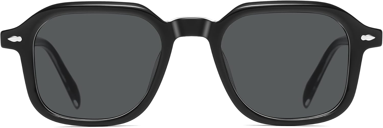 

Солнцезащитные очки SOJOS из ацетата, квадратные, поляризованные, для женщин и мужчин, в стиле ретро, ​​ручной работы, прямоугольные, легкие, модель SJ3121, Black/Grey