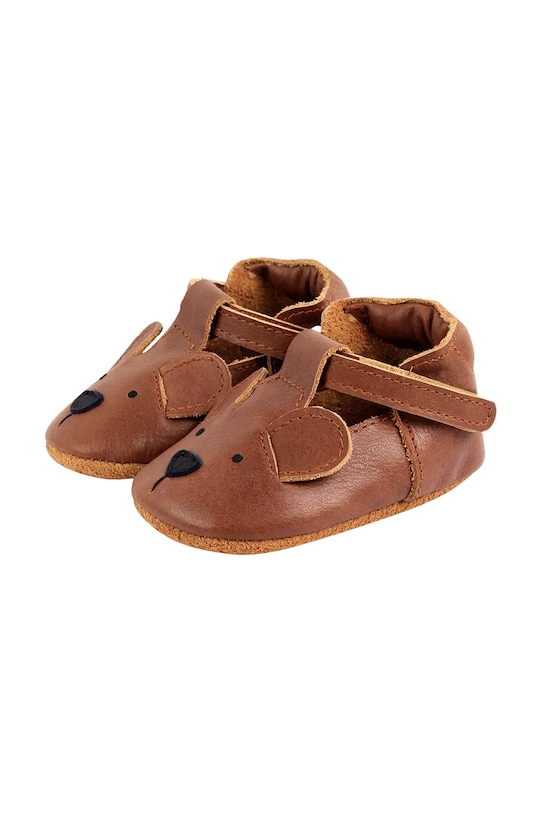 Детские кожаные ботиночки Spark Classic Shoes Bear Donsje, коричневый