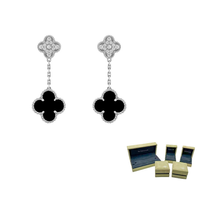 

Серьги Alhambra Four Leaf Lucky Series для женщин Van Cleef & Arpels