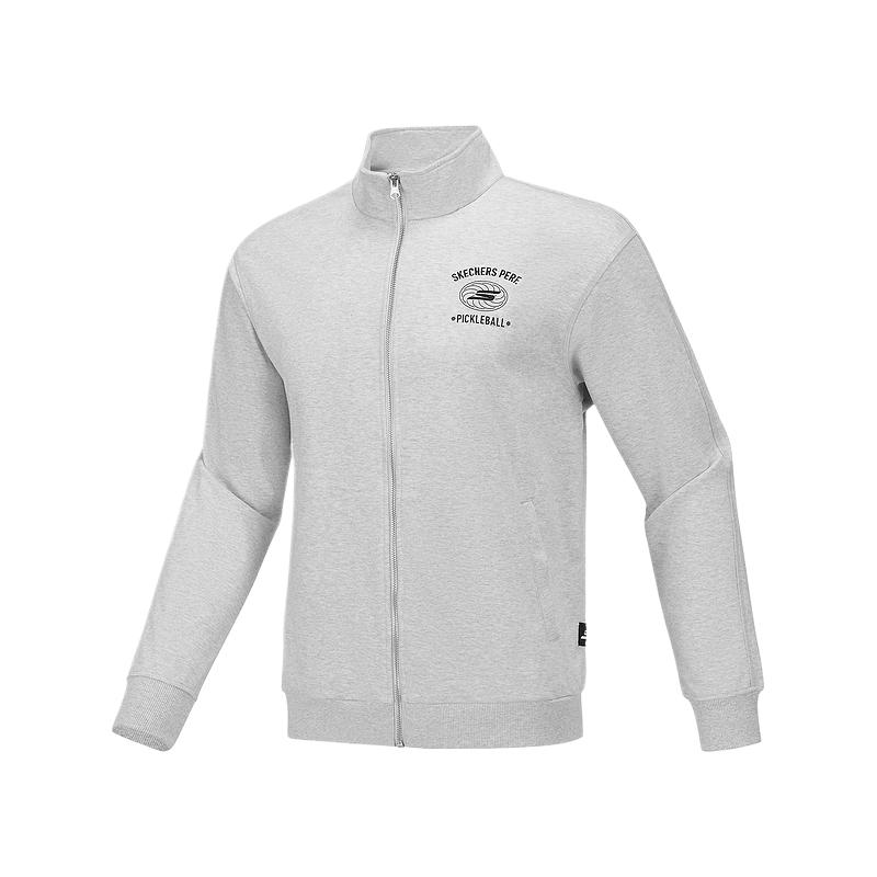 

Skechers Мужская куртка из тонкой ткани пепельно-серого цвета, Fine-Grained Heather Gray-01T1