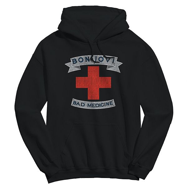 

Мужской худи с принтом Bon Jovi Bad Medicine Licensed Character