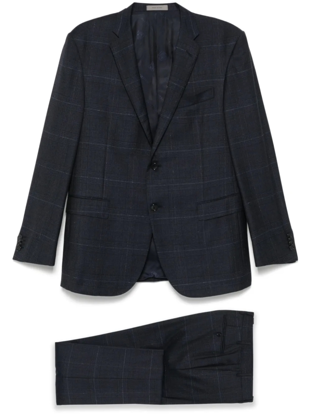 

Однобортный костюм в клетку Corneliani, синий