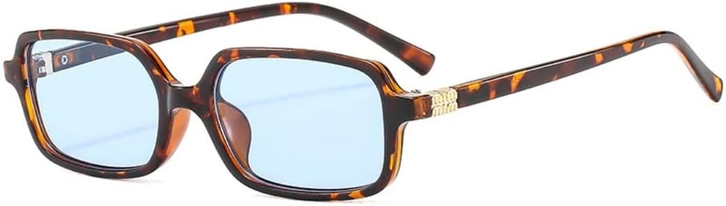 

Солнцезащитные очки с защитой от УФ-излучения UV400 | Прозрачные градиентные линзы в стиле панк | Для женщин и мужчин | Для занятий спортом на открытом воздухе и вождения DSVIGF, Leopard-blue