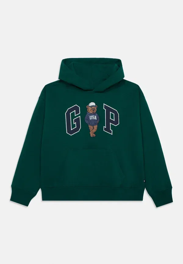 Толстовка с капюшоном Brannan logo hoodie Gap, темно-зеленый — фото 3