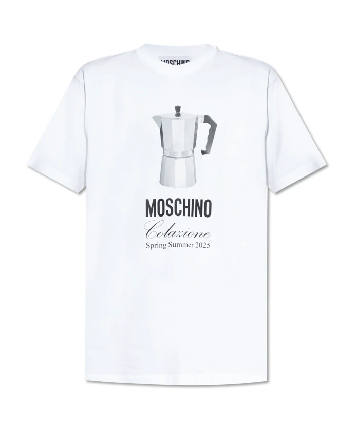 

Футболка с принтом Moschino, белый