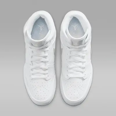 Бутсы Jordan 1 Mid TD, цвет White/White/Grey Fog — фото 4