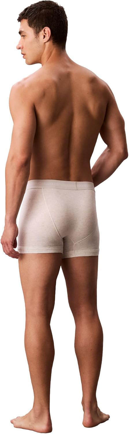 Мужские боксеры Calvin Klein из хлопка и эластичного материала, комплект из 5 пар, Black, Snow Heather, Coral Pop, Ink, Potpourri — фото 3