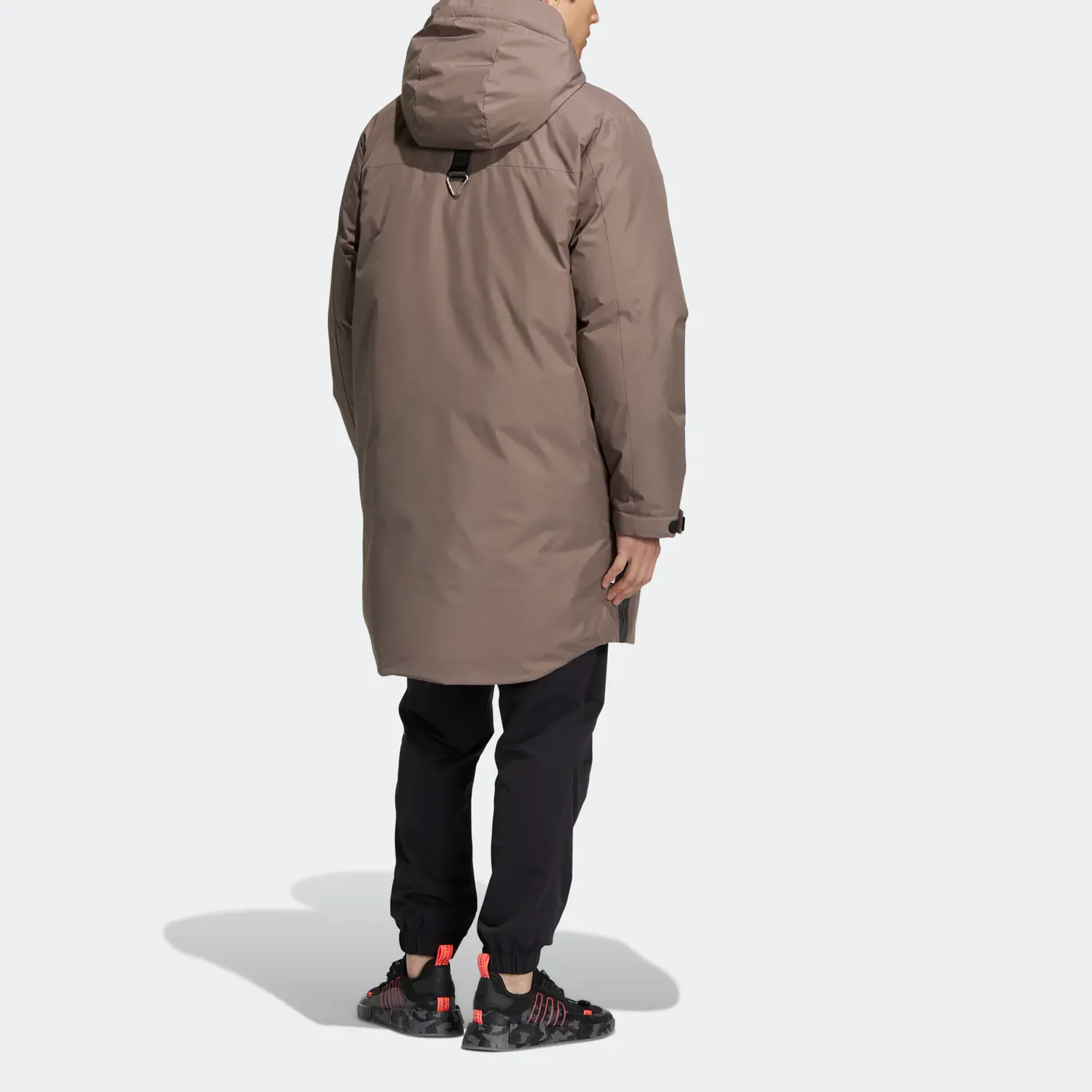 Пуховик мужской коричневый Adidas Originals, коричневый — фото 3