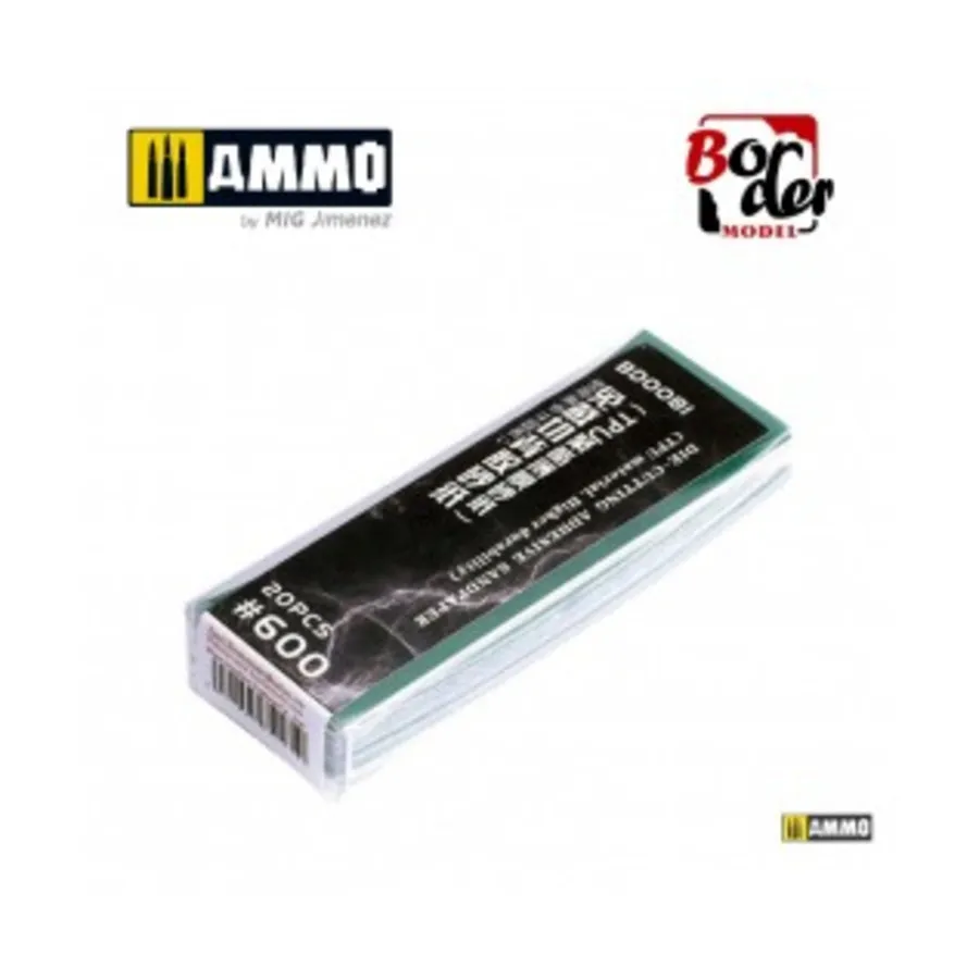 

Клейкая наждачная бумага для высечки (материал ТПУ) 600, Border Model Supplies
