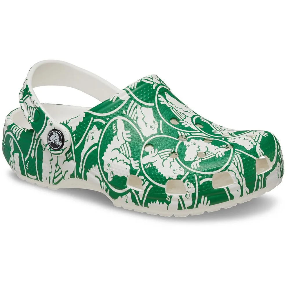 

Сабо Crocs Classic Duke Print, зеленый