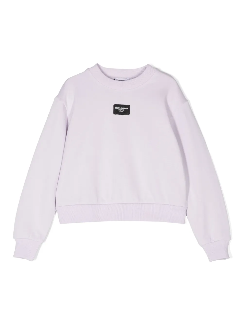 

Толстовка с нашивкой-логотипом Dolce & Gabbana Kids, фиолетовый