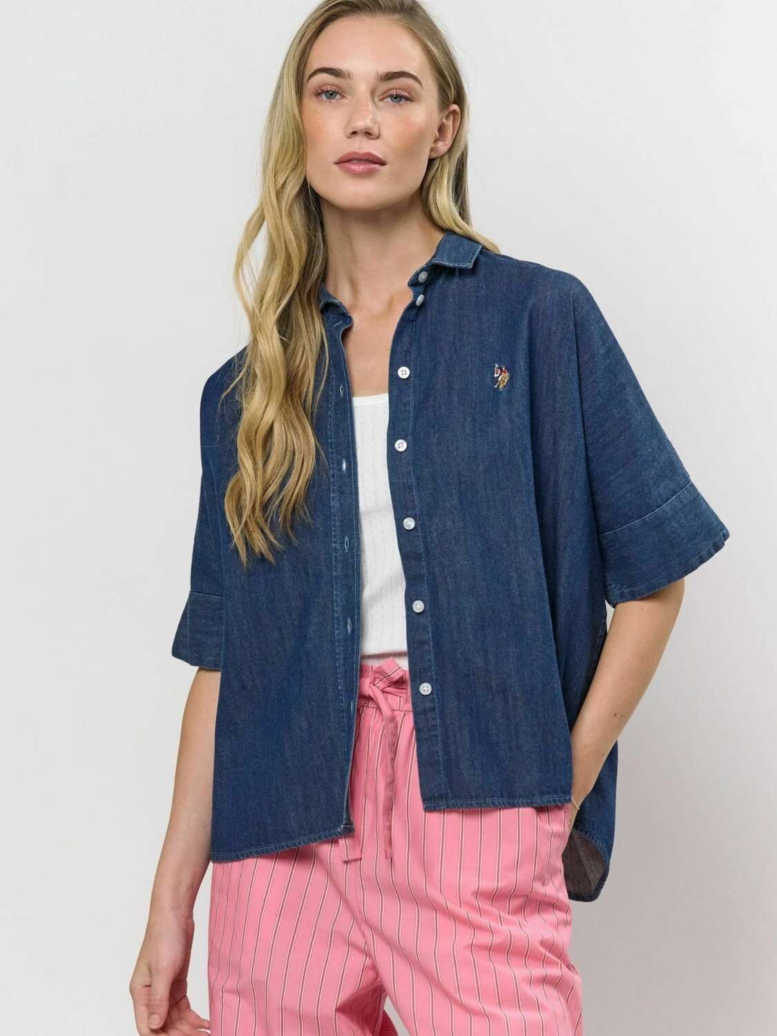 U.S. POLO ASSN. Футболка 'UWMegan' в цвете индиго — фото 3