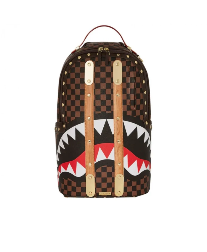 

Классический рюкзак в виде акулы. Sprayground, коричневый