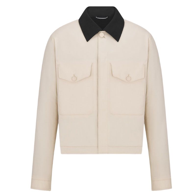 

DIOR Мужская куртка на пуговицах с длинными рукавами, Beige