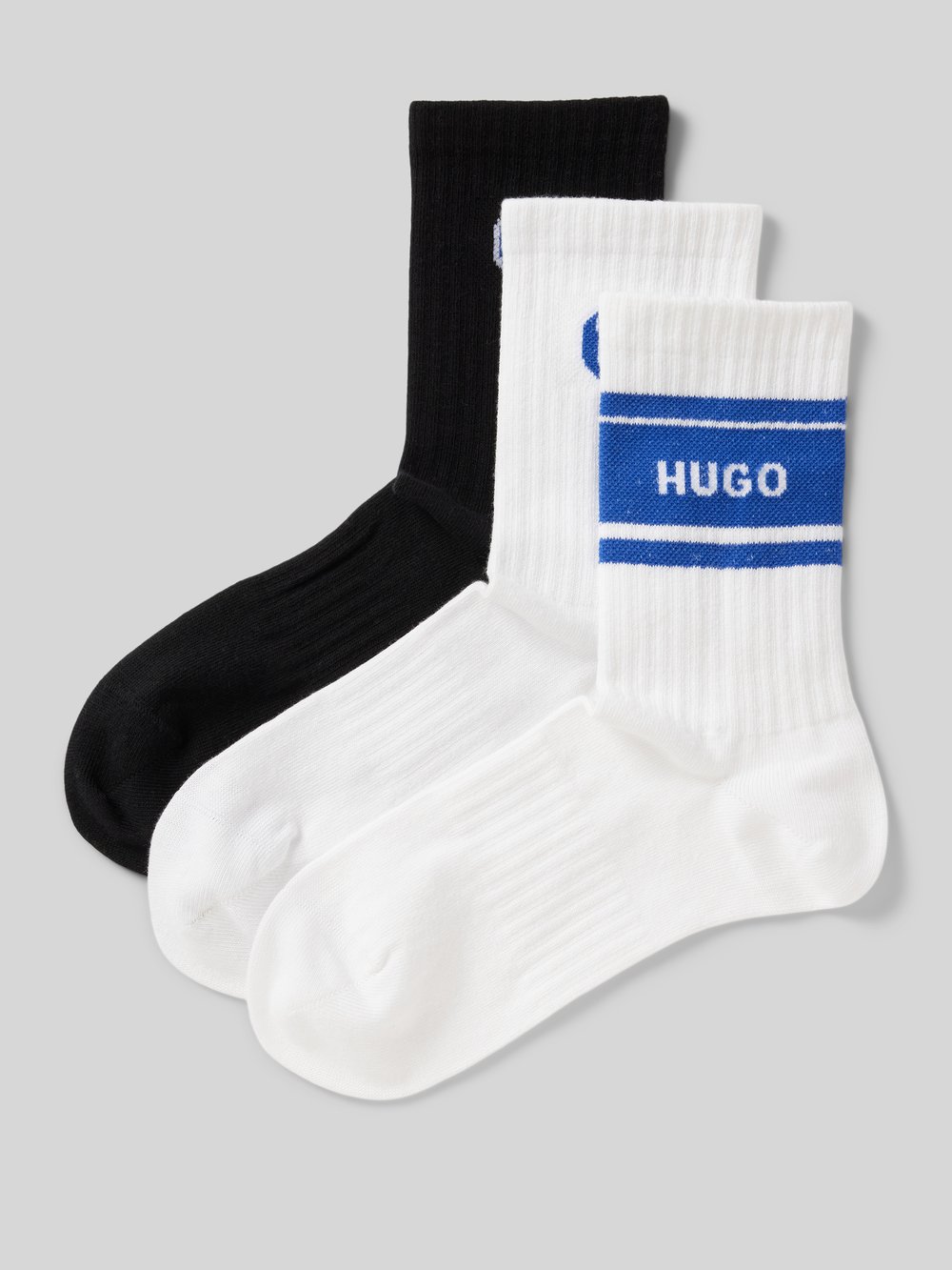 

Носки с этикеткой в ​​упаковке по 3 шт Hugo Blue, белый