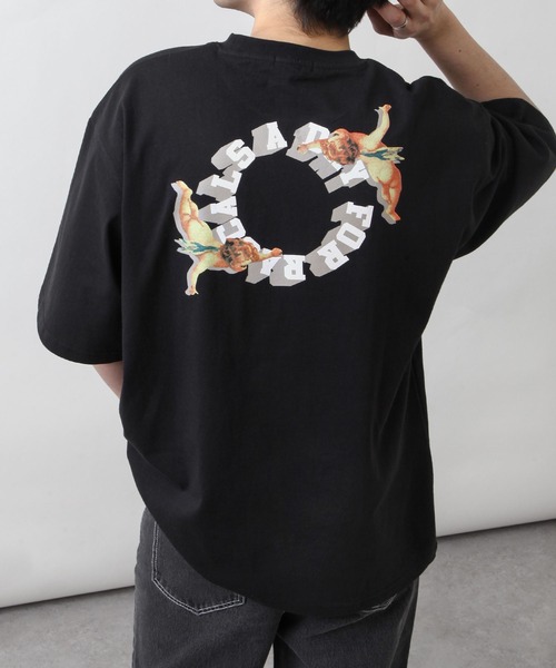 

ZIP FIVE Футболка унисекс с принтом на спине и логотипом спереди, черная