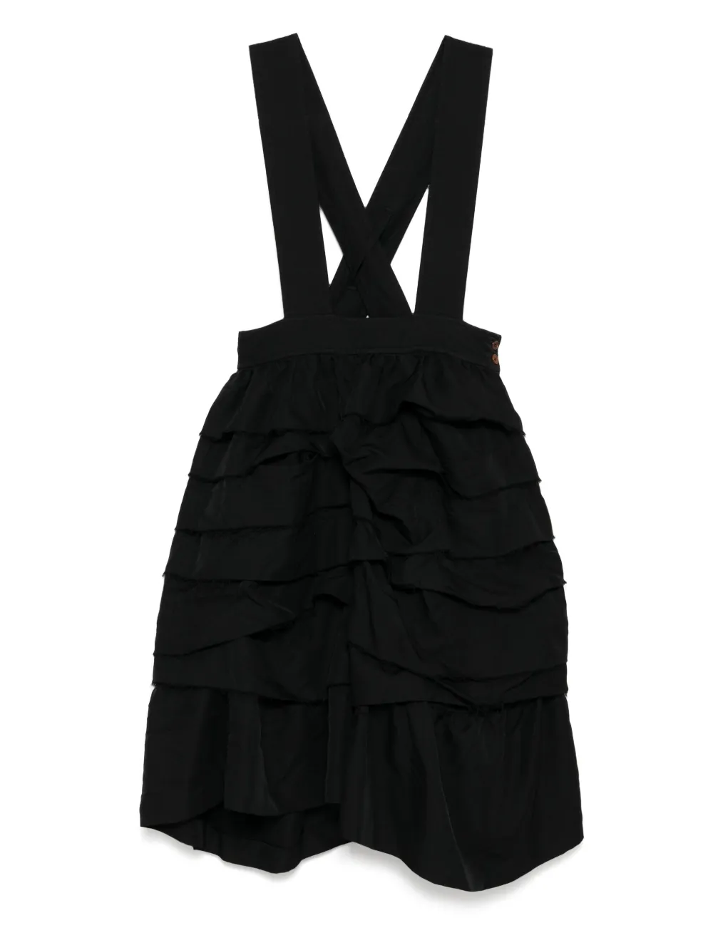

Платье-сарафан с необработанными краями Black Comme Des Garçons, черный