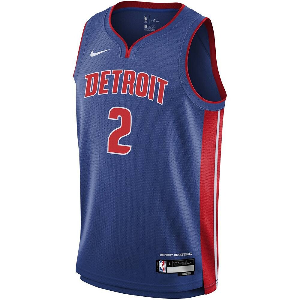 Молодежная футболка Nike Cade Cunningham Blue Detroit Pistons Swingman — Icon Edition, цвет Pis Blue — фото 3