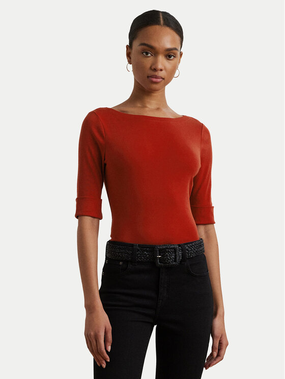 

Облегающая блузка 200654963193 Lauren Ralph Lauren, красный