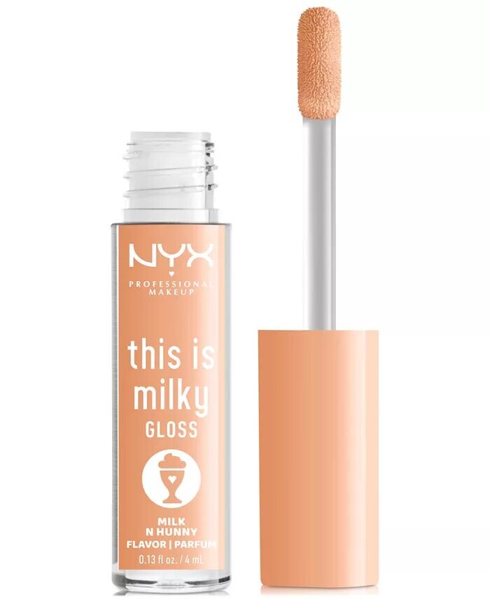 

Это молочный блеск Nyx Professional Makeup, цвет Milk N Hunny