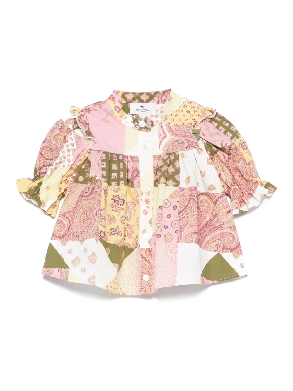 

Блузка в технике пэчворк ETRO KIDS, желтый
