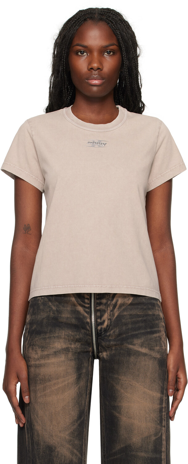 

Футболка с тисненым логотипом Taupe Blade alexanderwang.t