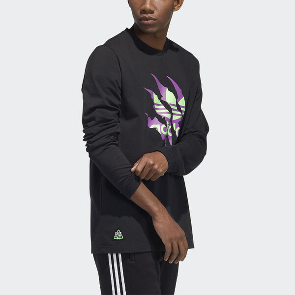 Толстовка originals limited sports round neck black Adidas, черный — фото 4