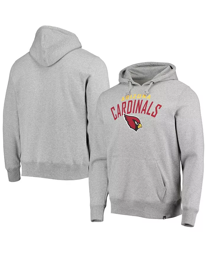 

Мужская толстовка с капюшоном '47 Heather Gray Arizona Cardinals Outrush Headline Pullover Hoodie '47 Brand