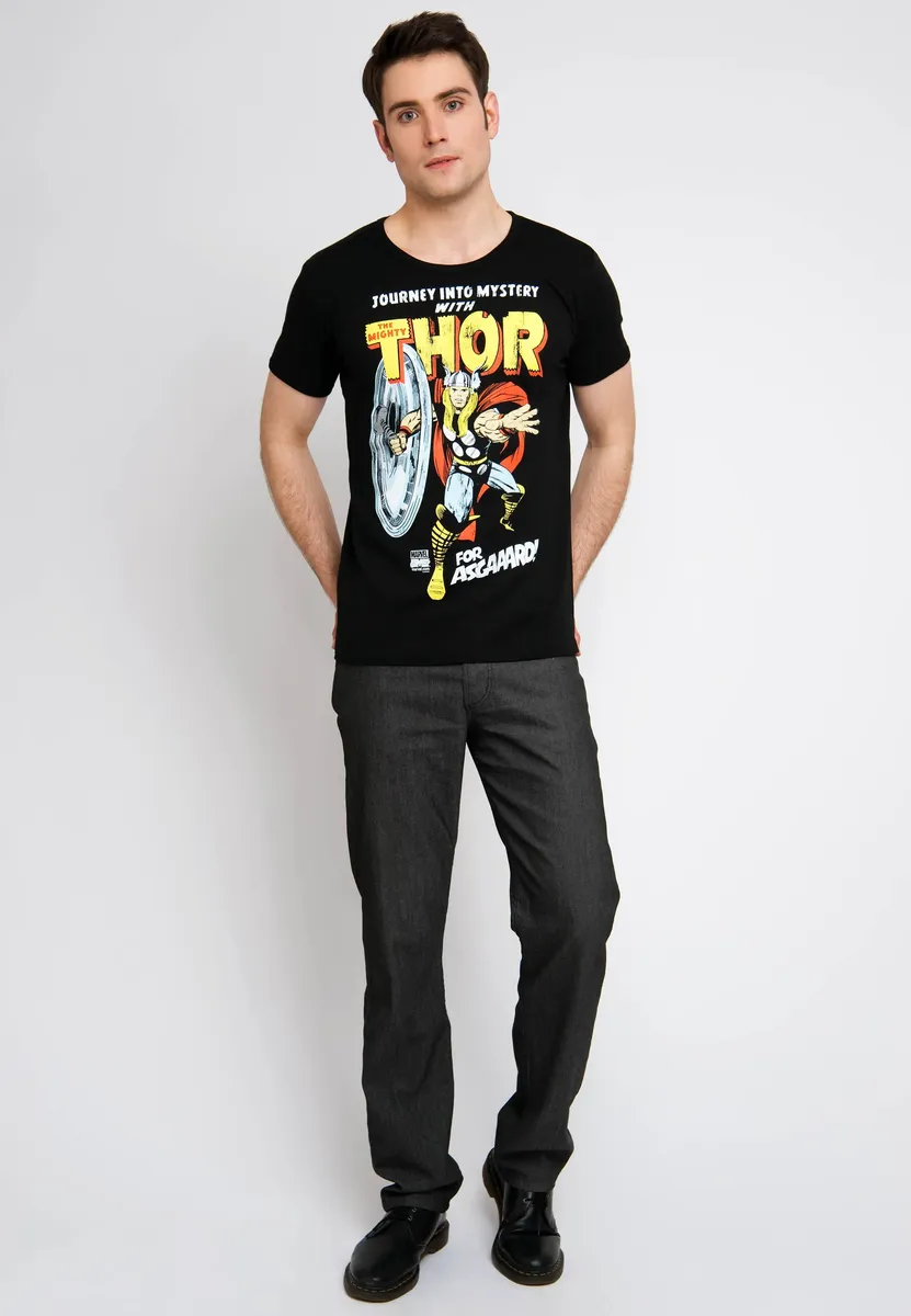 

Футболка Logoshirt "Thor For Asgaaard" с принтом Marvel, цвет Schwarz-Mehrfarbig