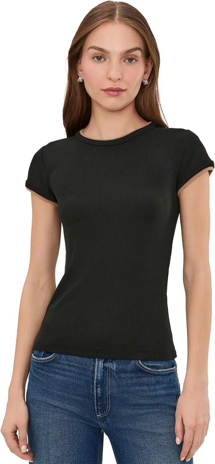 

NIC+Zoe женская футболка Perfect Knit Rib Double Layer