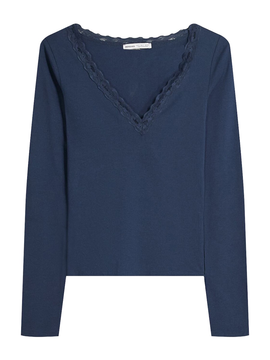 

Рубашка Bershka, темно-синий