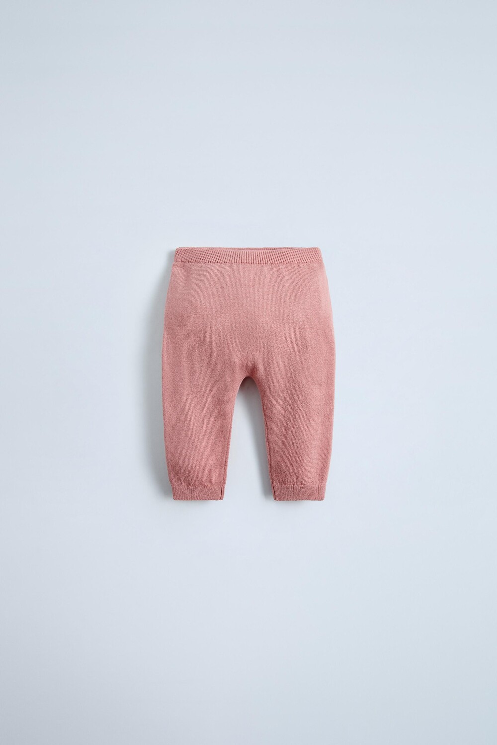 

Трикотажные брюки из шерстяной смеси ZARA, розовый