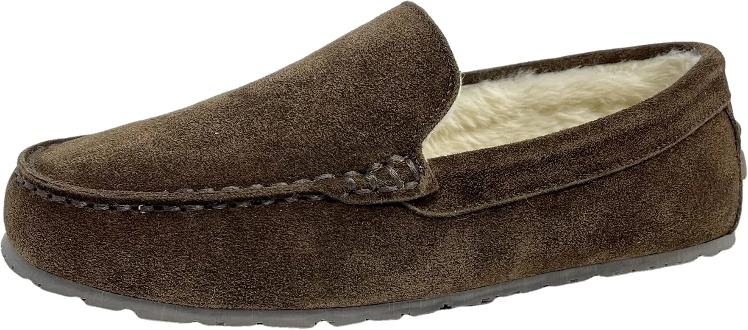 Тапочки Clarks, на меху, коричневые