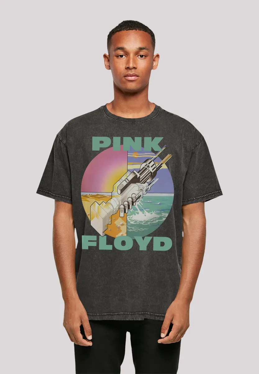 

F4NT4STIC Футболка "Pink Floyd Oversize", принт, черный