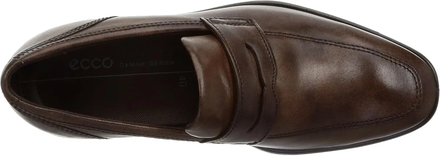 Мужские лоферы ECCO Queenstown Penny Loafer Dress Oxford, Cocoa Brown — фото 3