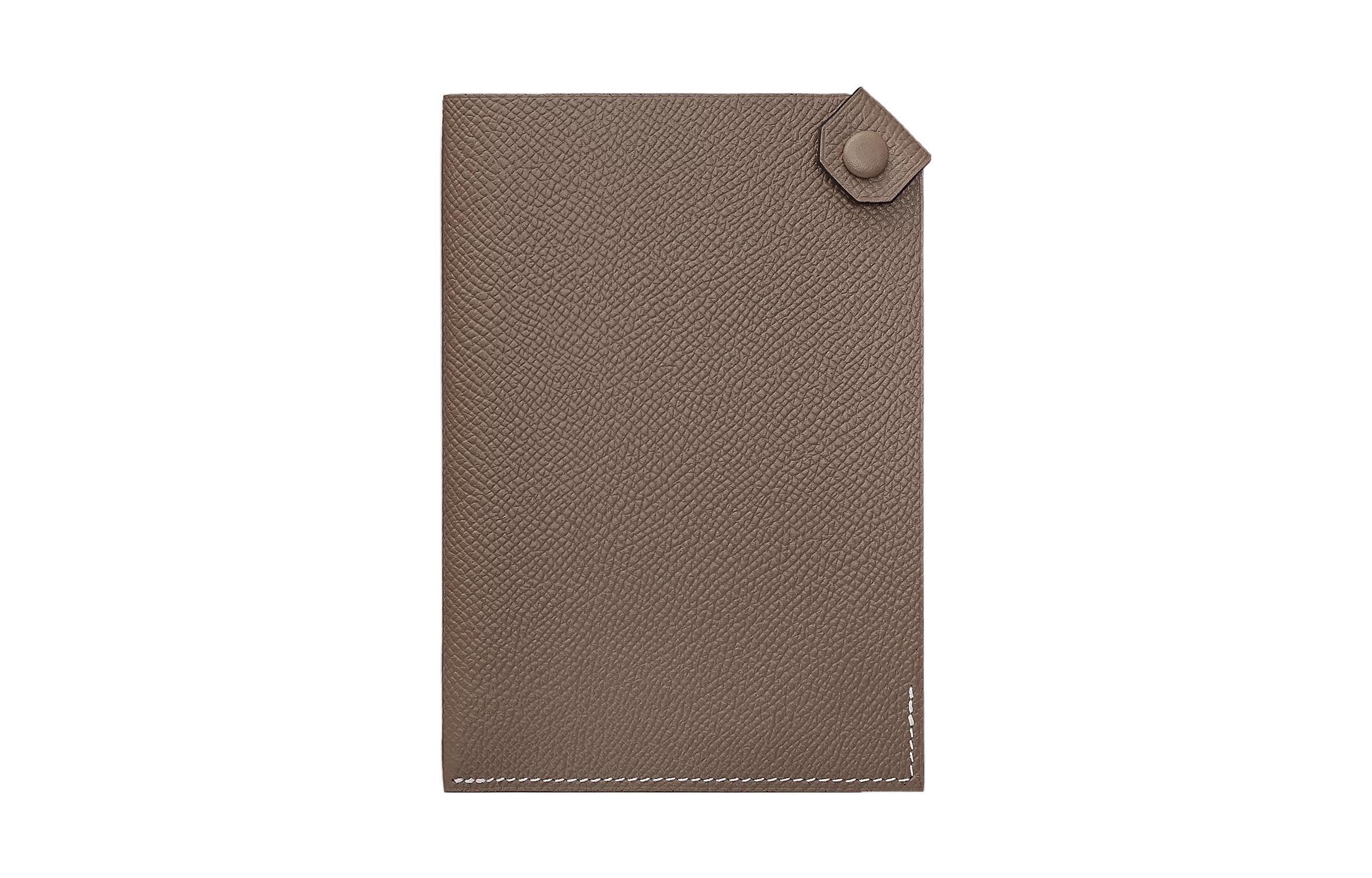 

HERMES Кожаный держатель для паспорта из дорожной кожи унисекс 18 этап серый слон