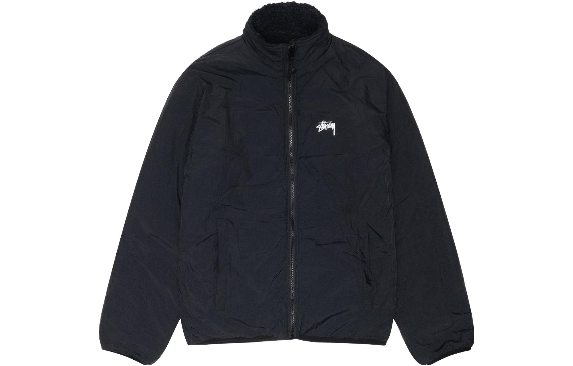 

Двусторонний куртка из шерпы Stussy, Natural White