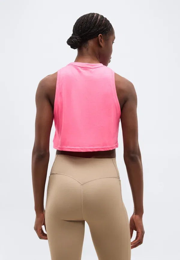 Топ для тренировок Adidas Performance Workout essentials boxy top, ярко-розовый — фото 3
