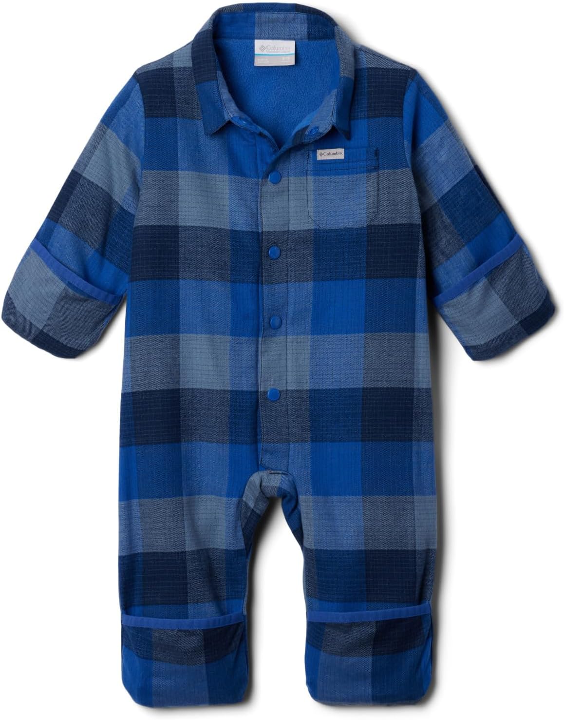 Columbia baby-boys Cornell Woods Flannel Bunting, Collegiate Navy Ombre Buffalo — фото 3