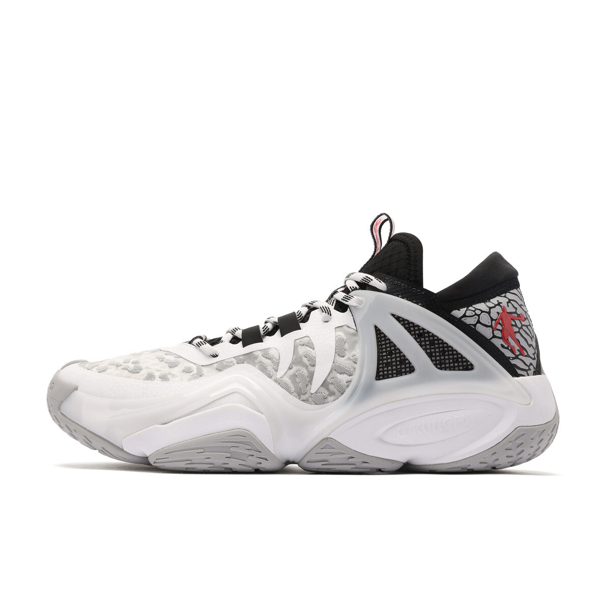 

Баскетбольные кроссовки Uh-huh Basketball Shoes Men Mid-Top White/black Qiaodan
