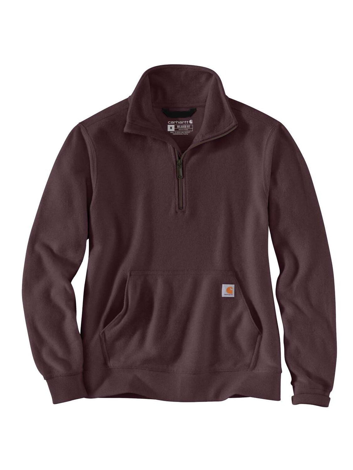 

Пуловер CARHARTT Sweatshirt Half Zip, темно красный