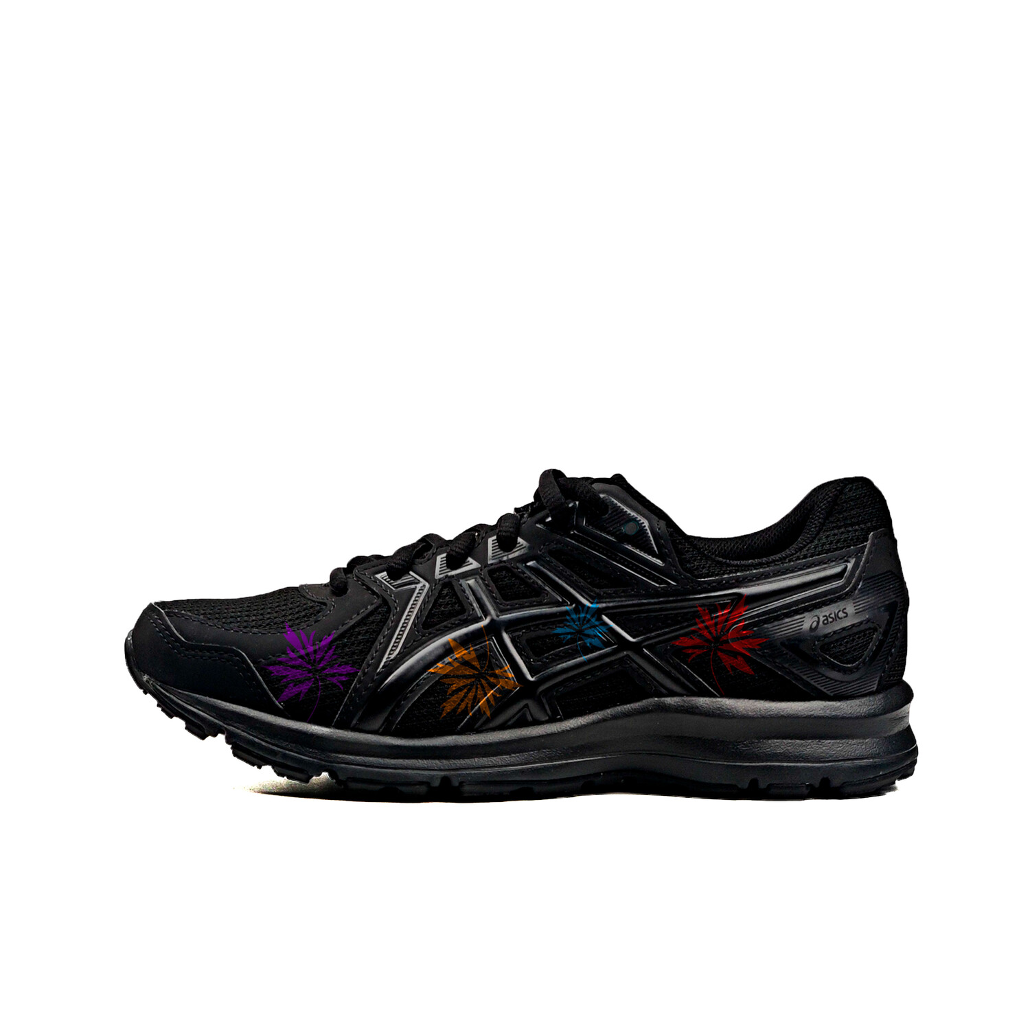 

Кроссовки Jog 100 2 унисекс с низким верхом, черный/красный Asics