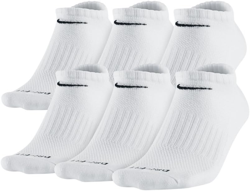 

Спортивные носки унисекс Nike Dry Fit Low Cut (6 пар), White