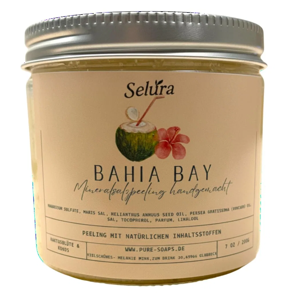 Минеральный солевой скраб для тела с ароматом Bahia Bay Selura Selura