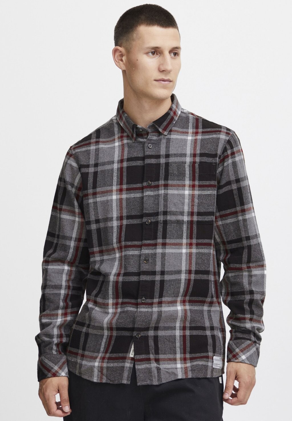 

Рубашка SDCRAIG SH Solid, цвет gray melange